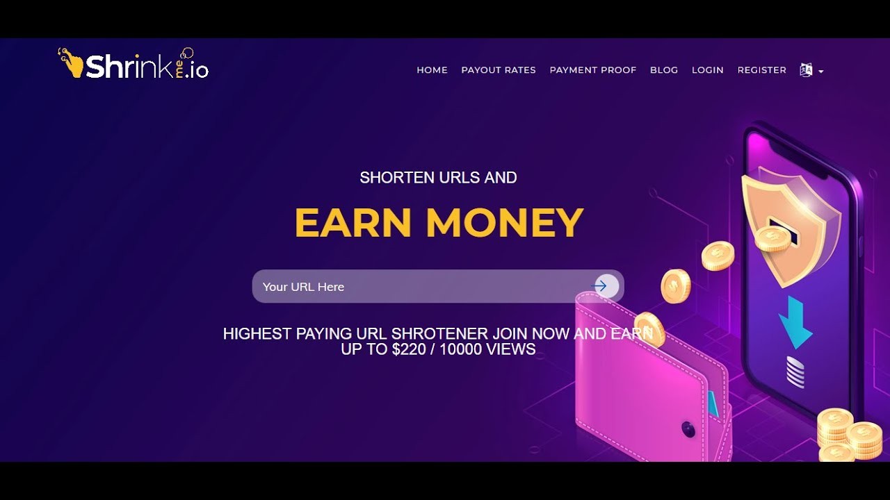 ShrinkMe Link Kısaltarak Para Kazan