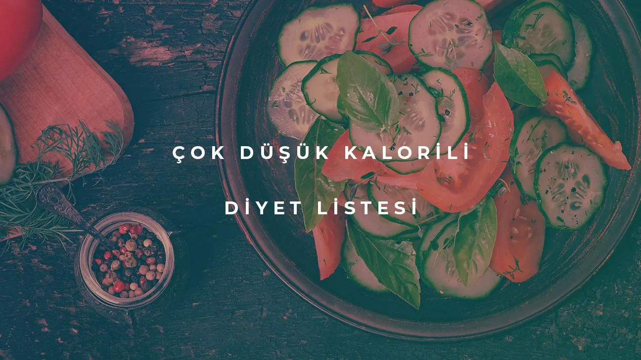 Kalorisi Düşük Diyet Listesi İle Kilo Verme
